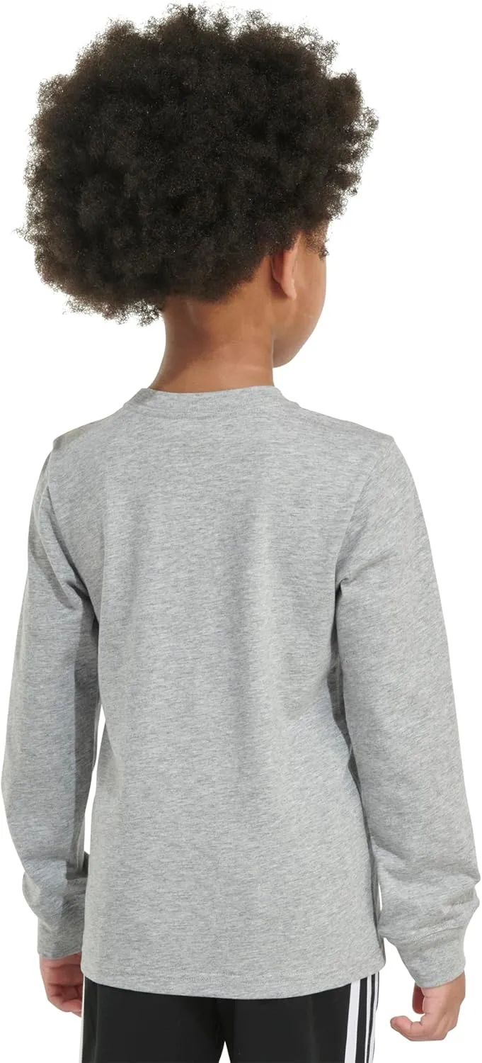 adidas Boys' Long Sleeve Cotton Graphic T-Shirt