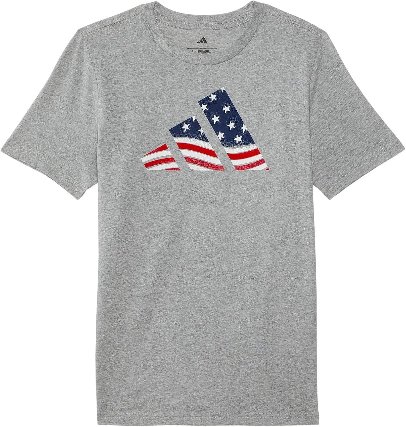 adidas Boys' Short Sleeve Cotton USA Graphic T-Shirt