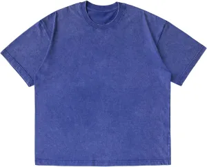 Arnodefrance Unisex Vintage Loose Fit Crewneck Acid Washed Tshirt Oversized Tee Shirt Heavyweight Cotton Short Sleeve Shirt