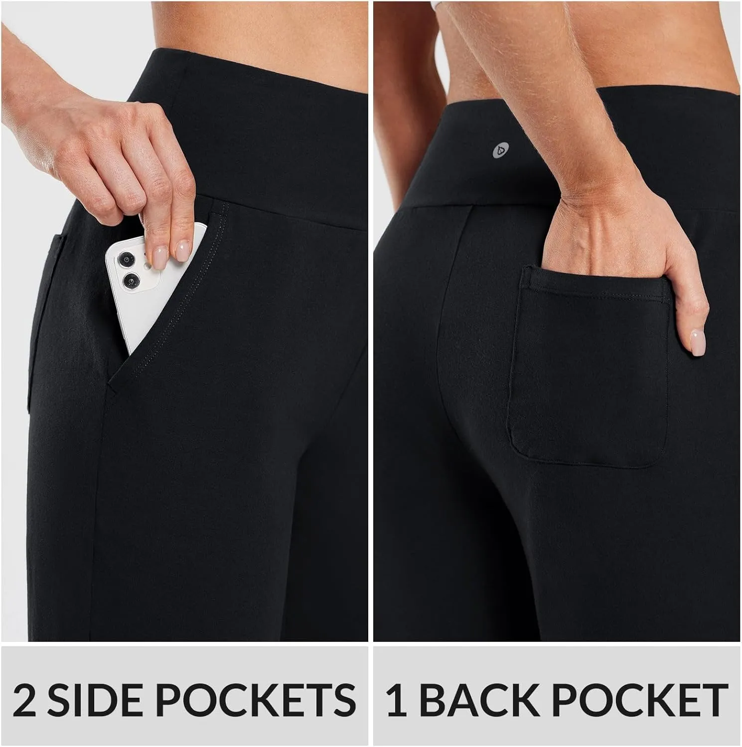 baleaf Womens 12" Long Bermuda Shorts Knee Length Cotton Athletic Shorts Sweat Casual Lounge Walking Summer