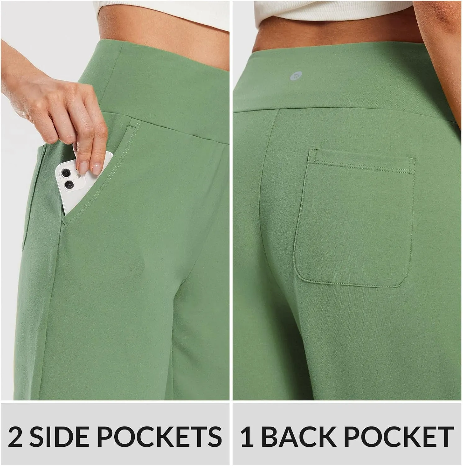 baleaf Womens 12" Long Bermuda Shorts Knee Length Cotton Athletic Shorts Sweat Casual Lounge Walking Summer