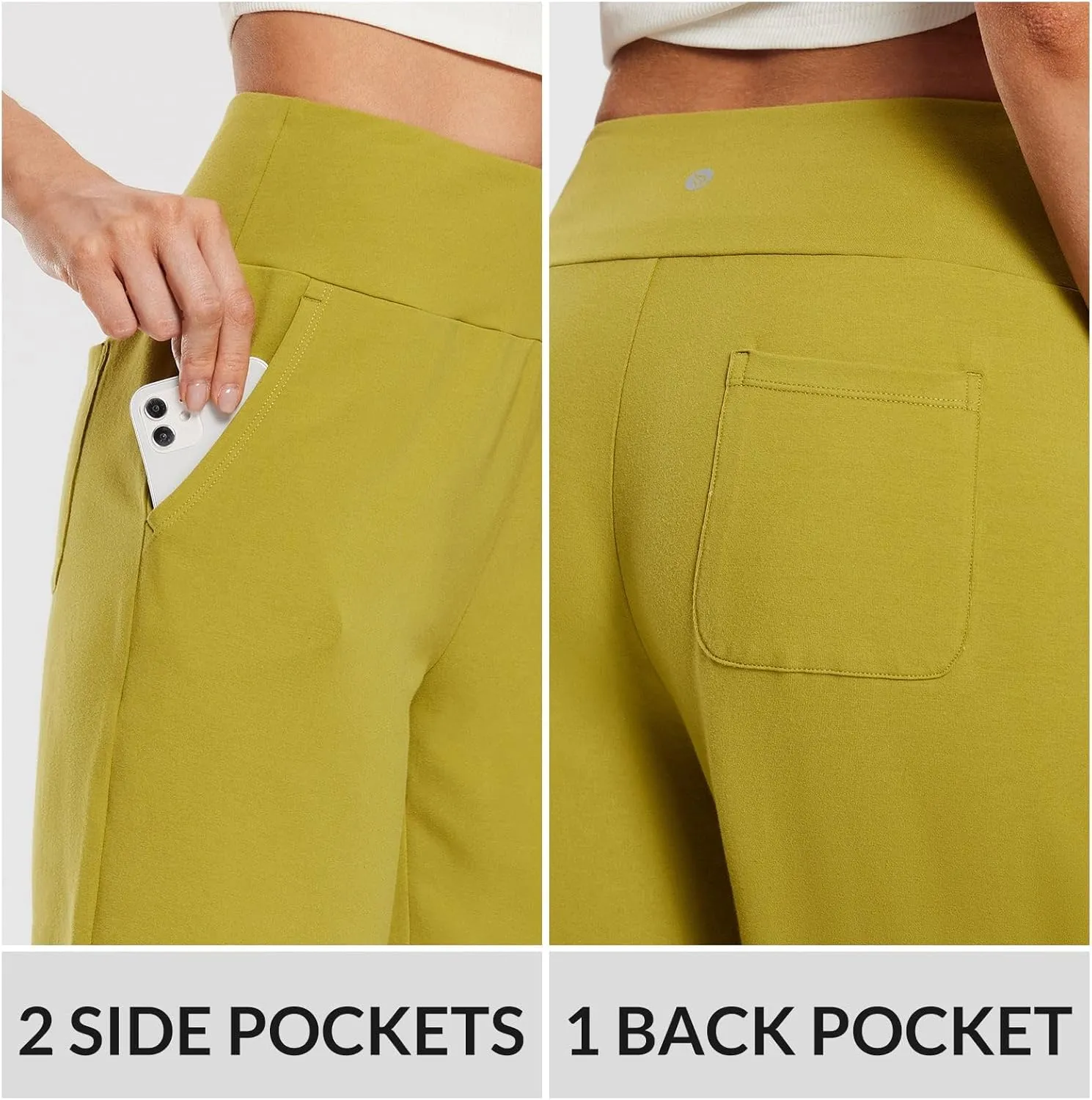 baleaf Womens 12" Long Bermuda Shorts Knee Length Cotton Athletic Shorts Sweat Casual Lounge Walking Summer