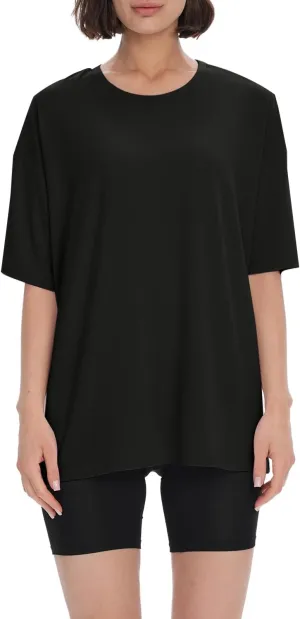 BAMBOO COOL Womens Oversized T Shirts Short Sleeve Tees Loose Fit Tops for Ladies Trendy Clothes