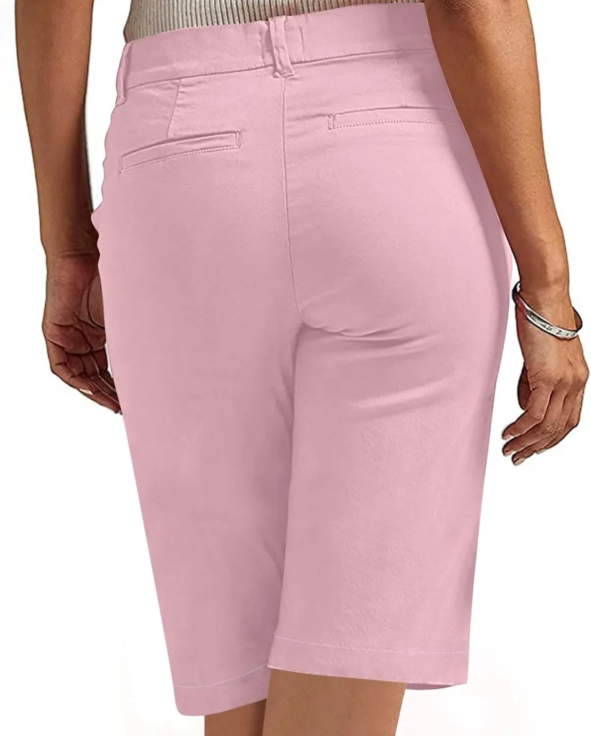 Bermuda Shorts for Women Summer Knee Length Lightweight Quick Dry Short Casual Hiking Straight Leg Pull On Short