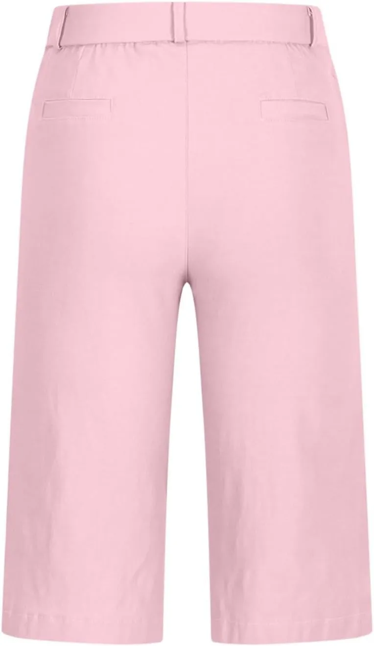 Bermuda Shorts for Women Summer Knee Length Lightweight Quick Dry Short Casual Hiking Straight Leg Pull On Short