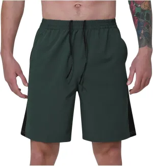 Binmer Men's Athletic Running Shorts Quick Dry Gym Workout Short Pants Casual Drawstring Elastic Waist Shorts for Running