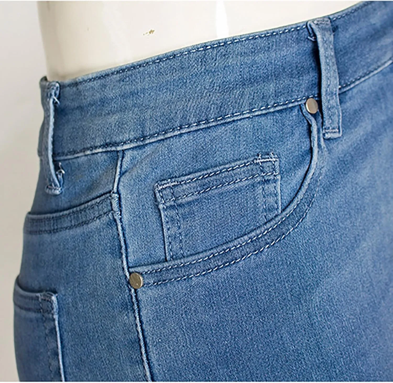 Denim Bermuda Shorts for Women Stretchy High Waisted, Jean Shorts for Teen Girls Baggy Ripped Trendy Casual Y2k Jorts