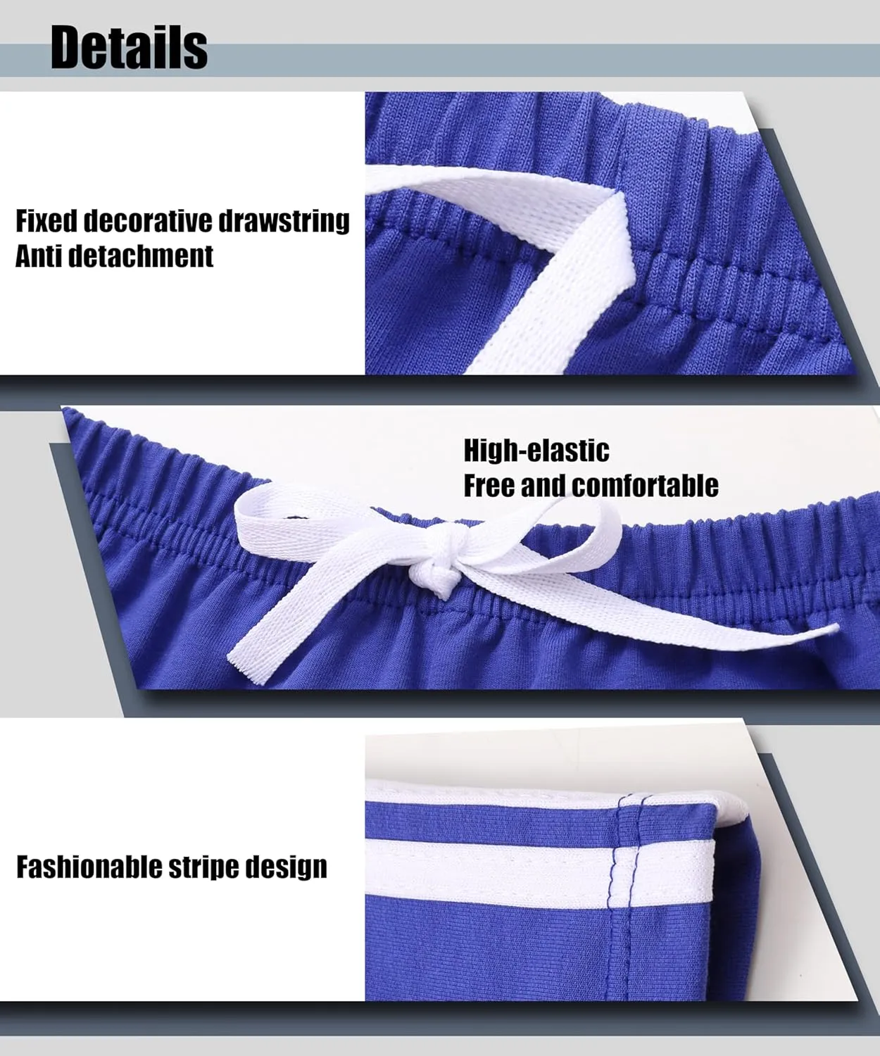 GFQLONG 3 Pack Toddler Boys Girls Cotton Running Athletic Shorts, Kids Summer Casual Fashion Soccer Shorts