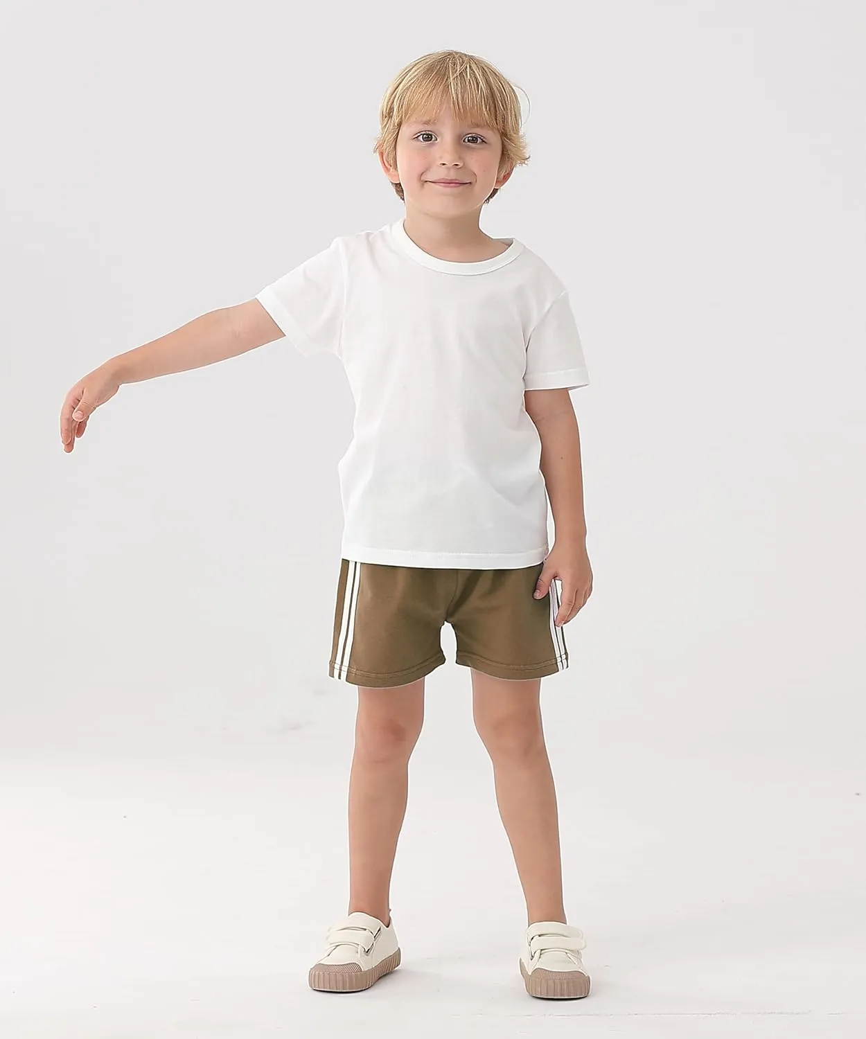 GFQLONG 3 Pack Toddler Boys Girls Cotton Running Athletic Shorts, Kids Summer Casual Fashion Soccer Shorts