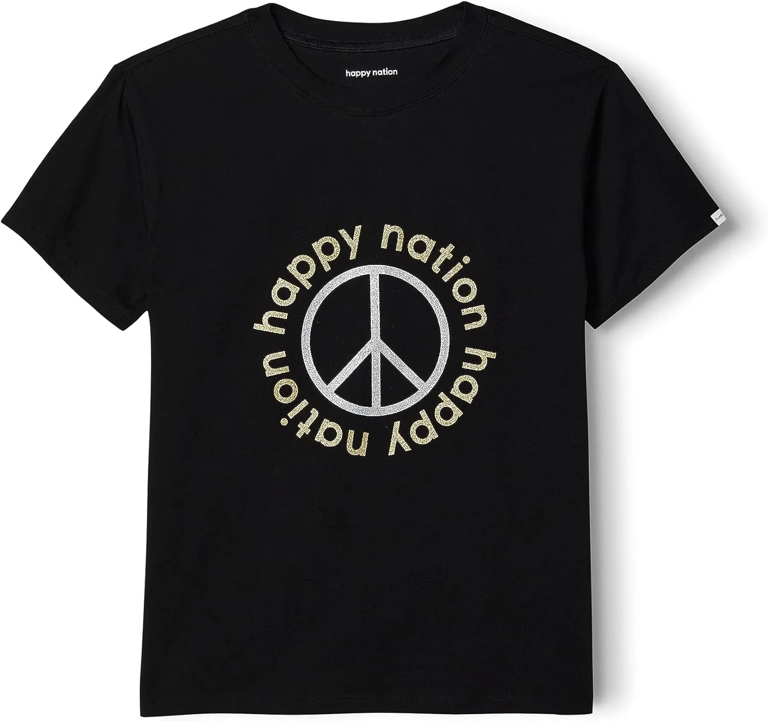 Happy Nation Girls Relaxed Cotton Short Sleeve T Shirt