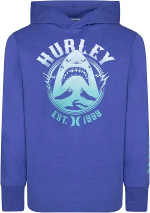 Hurley Boys' Long Sleeve Hooded Graphic T-Shirt