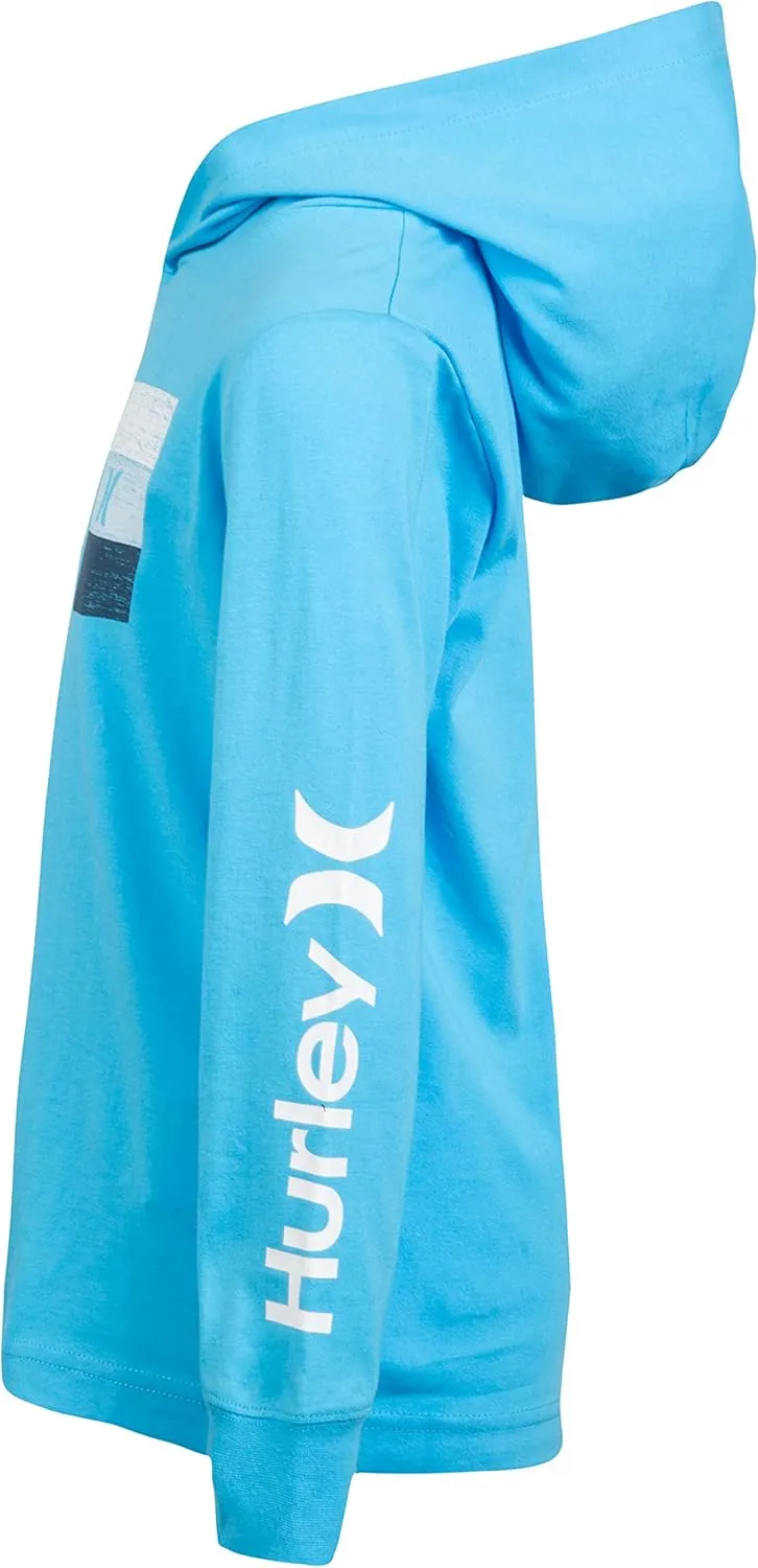 Hurley Boys' Long Sleeve Hooded Graphic T-Shirt