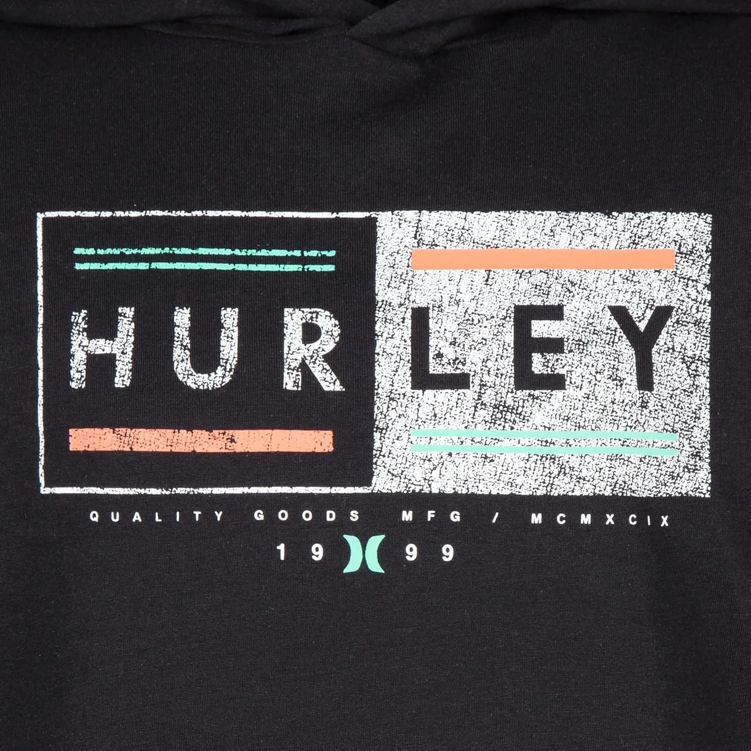 Hurley Boys' Long Sleeve Hooded Graphic T-Shirt