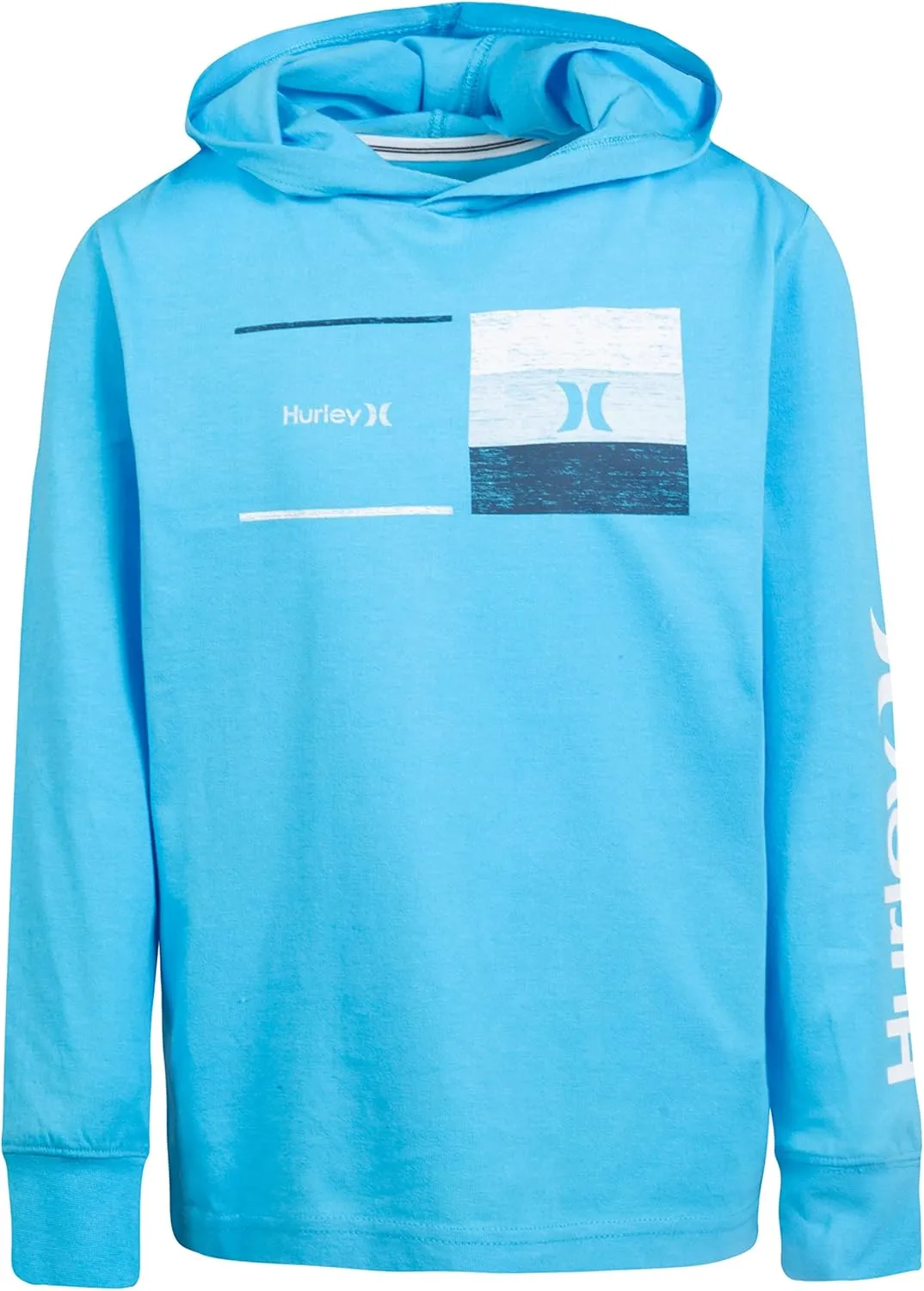 Hurley Boys' Long Sleeve Hooded Graphic T-Shirt