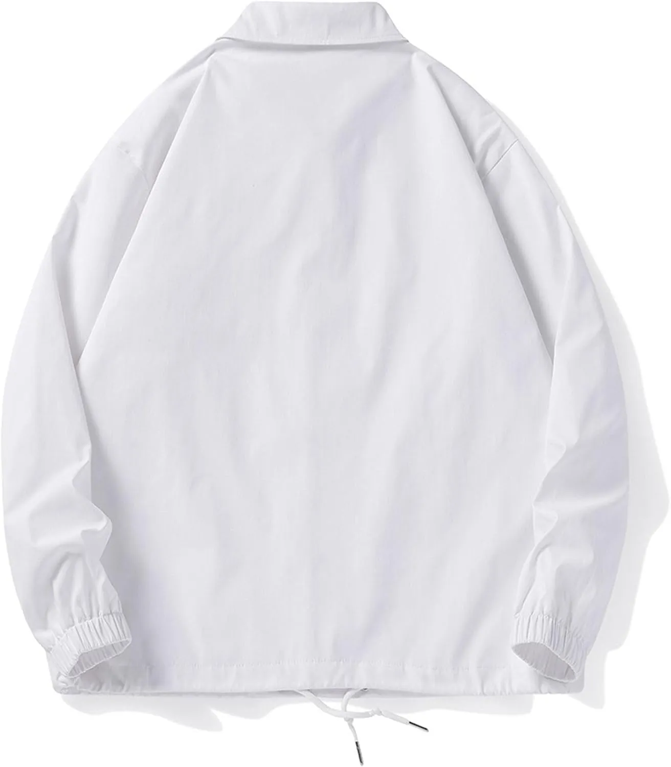 JEKE-DG Men's Fashion Casual Lapel Jacket Solid Lightweight Button Down Jackets Long Sleeve Classic Jacket Coat