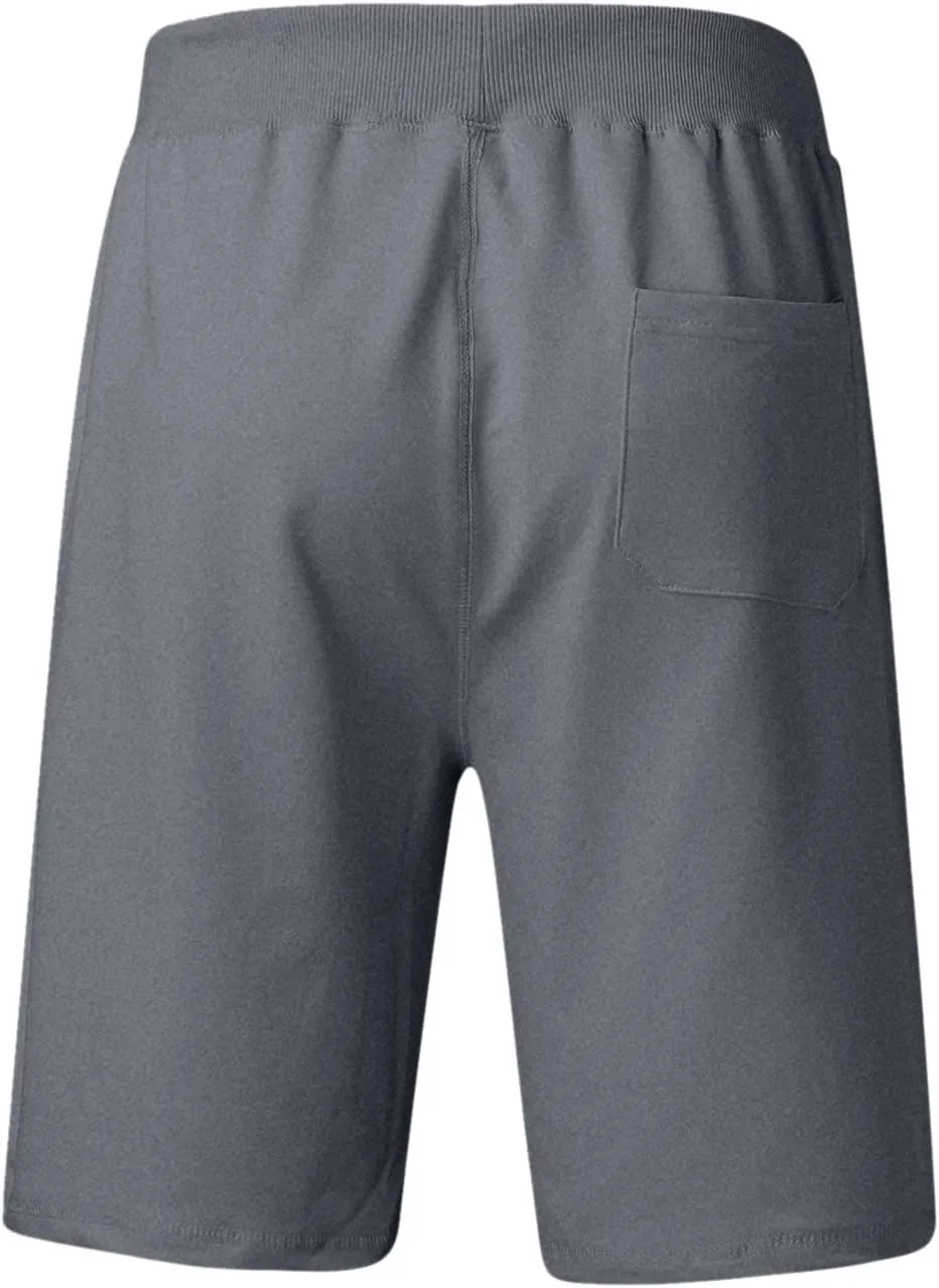 Linen Shorts for Men, Mens Casual Soft Linen Long Shorts Knee Length Sport Drawstring Running Lounge Shorts Capri Pant