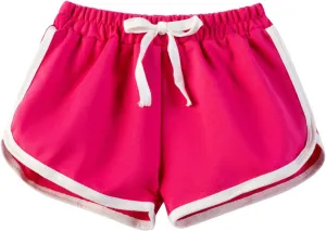 Little Girls Cotton Athletic Shorts 𝚀𝚞ick Dry Elastic Casual Lightweight Soft Sports Running Shorts with Drawing