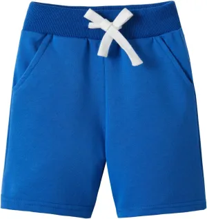 LittleSpring Little Boys 1 or 2 Pack Cotton Athletic Shorts with Drawstring