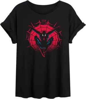 Marvel Spider-Man - Silhouette - Women's Oversized Graphic T-Shirt