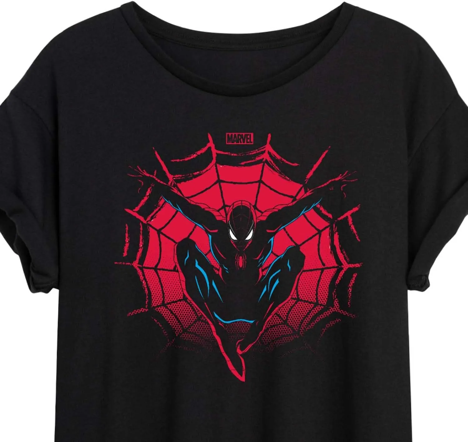 Marvel Spider-Man - Silhouette - Women's Oversized Graphic T-Shirt