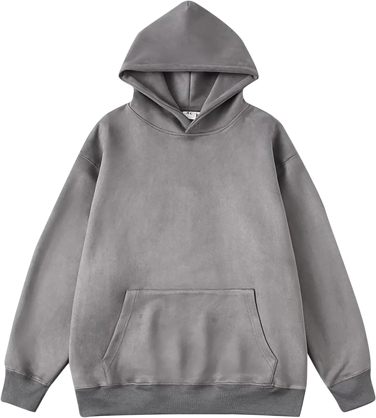 Men Big and Tall Hoodies Long Sleeve Solid Hooded Sweatshirts Drawstring Outdoor Sport Pullover Tops with Pocket