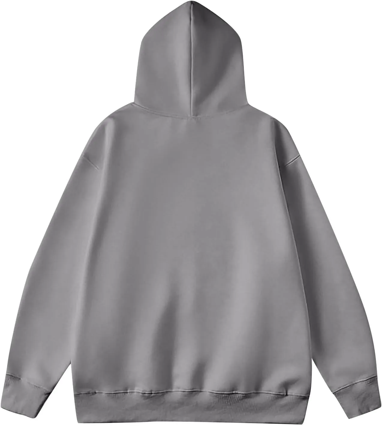 Men Big and Tall Hoodies Long Sleeve Solid Hooded Sweatshirts Drawstring Outdoor Sport Pullover Tops with Pocket