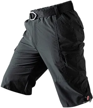 Men Cargo Shorts Plus Size Fashion Pachwork Multiple Pockets Loose Comfy Casual Short Fishing Pants Crop Sweatpant