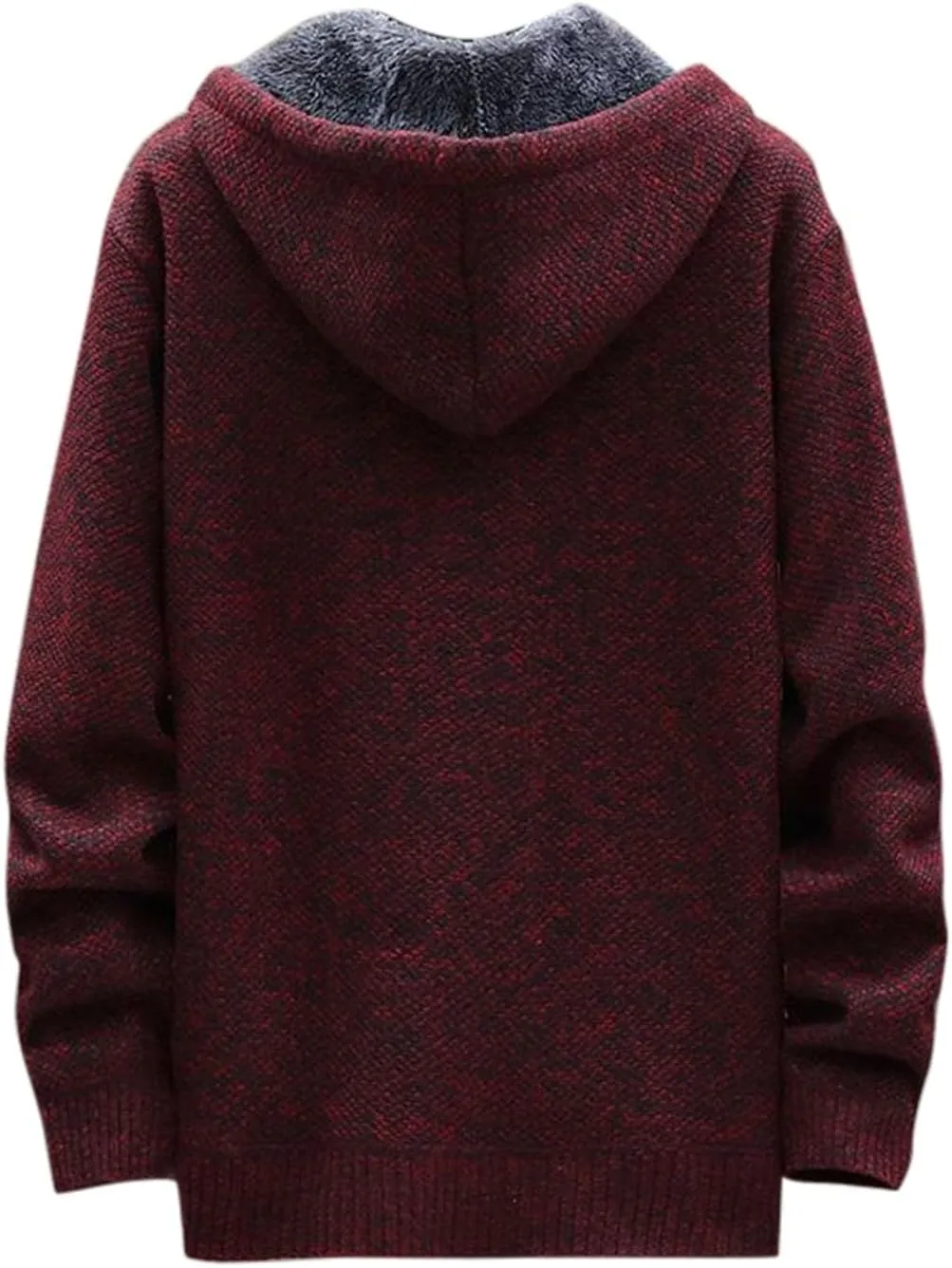 Men Casual Hoodies Jacket Long Sleeve Fleece Loose Sport Coats Winter Vintage Solid Warm Warm Jackets with Pockets