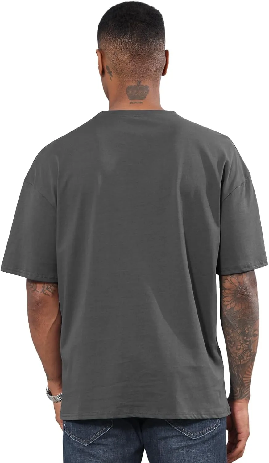 Men's Fashion Oversized Tshirts Workout Short Sleeve T-Shirt Dry Fit Lightweight Crewneck Tee Tops