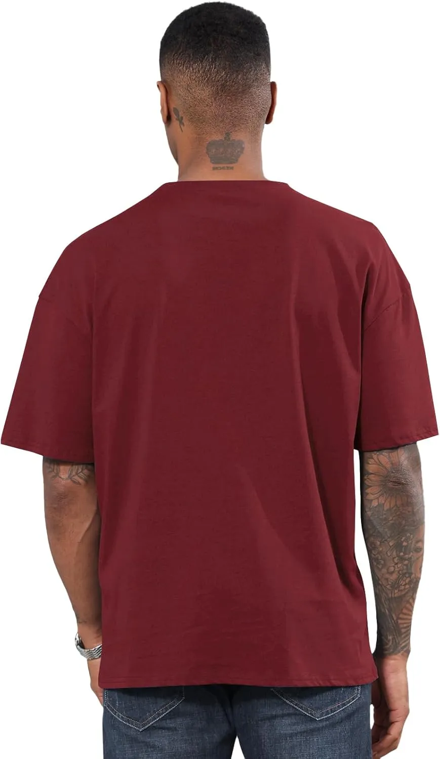 Men's Fashion Oversized Tshirts Workout Short Sleeve T-Shirt Dry Fit Lightweight Crewneck Tee Tops