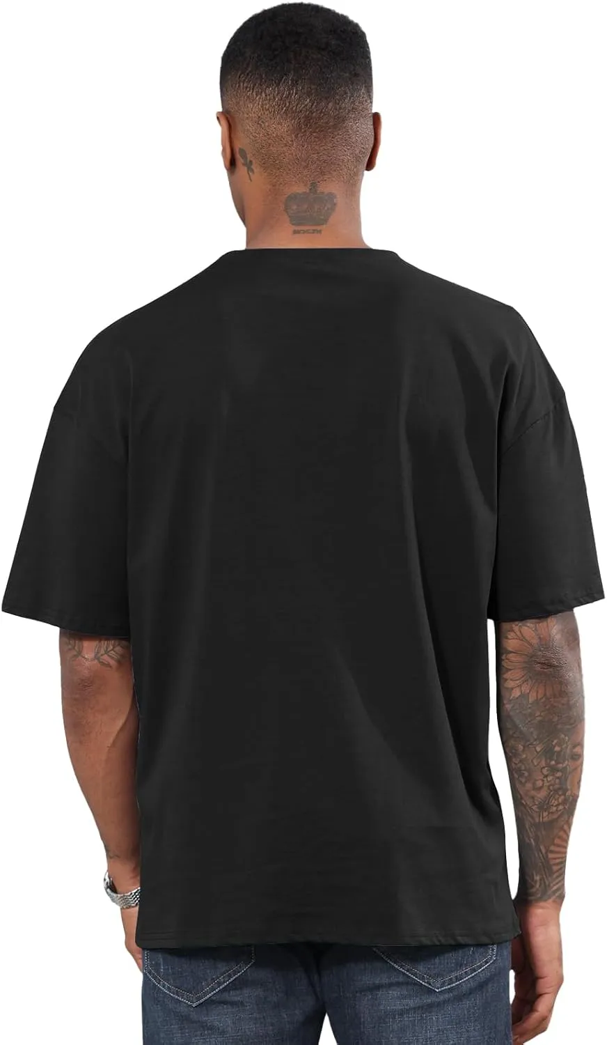 Men's Fashion Oversized Tshirts Workout Short Sleeve T-Shirt Dry Fit Lightweight Crewneck Tee Tops