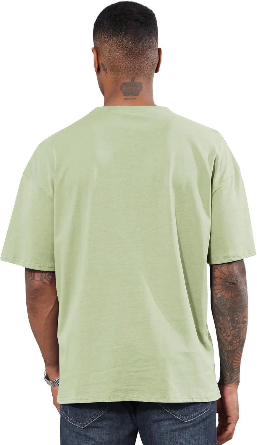 Men's Fashion Oversized Tshirts Workout Short Sleeve T-Shirt Dry Fit Lightweight Crewneck Tee Tops