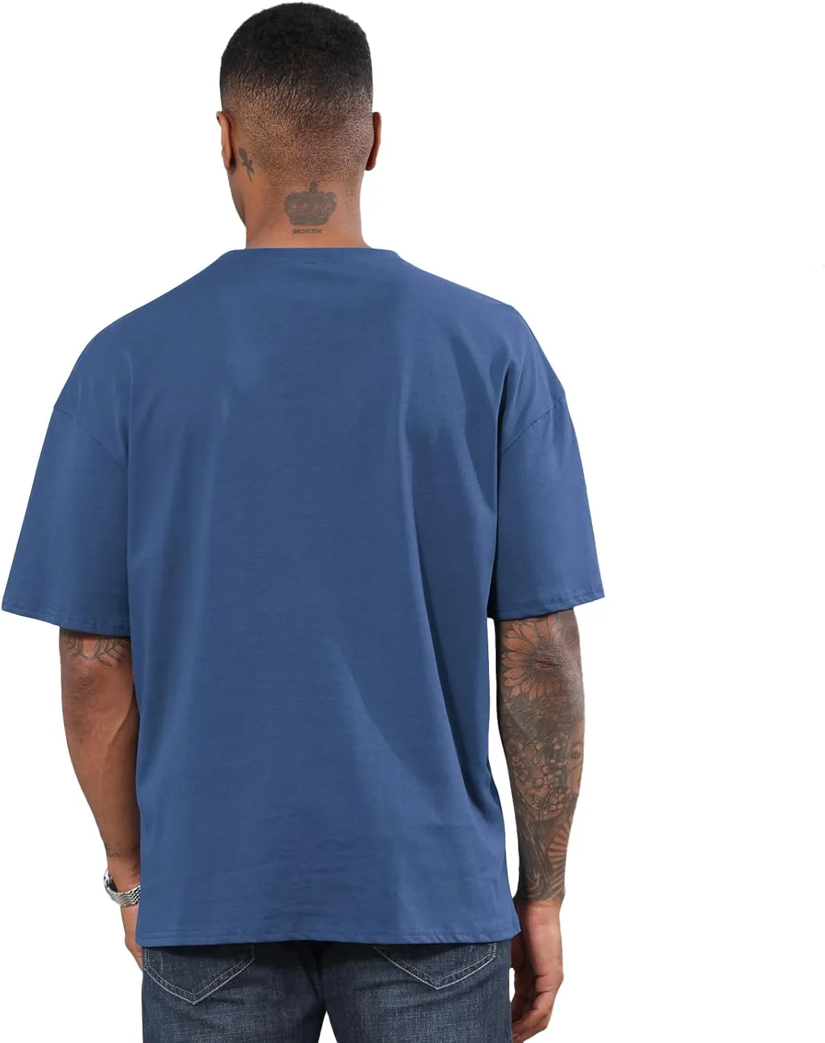 Men's Fashion Oversized Tshirts Workout Short Sleeve T-Shirt Dry Fit Lightweight Crewneck Tee Tops