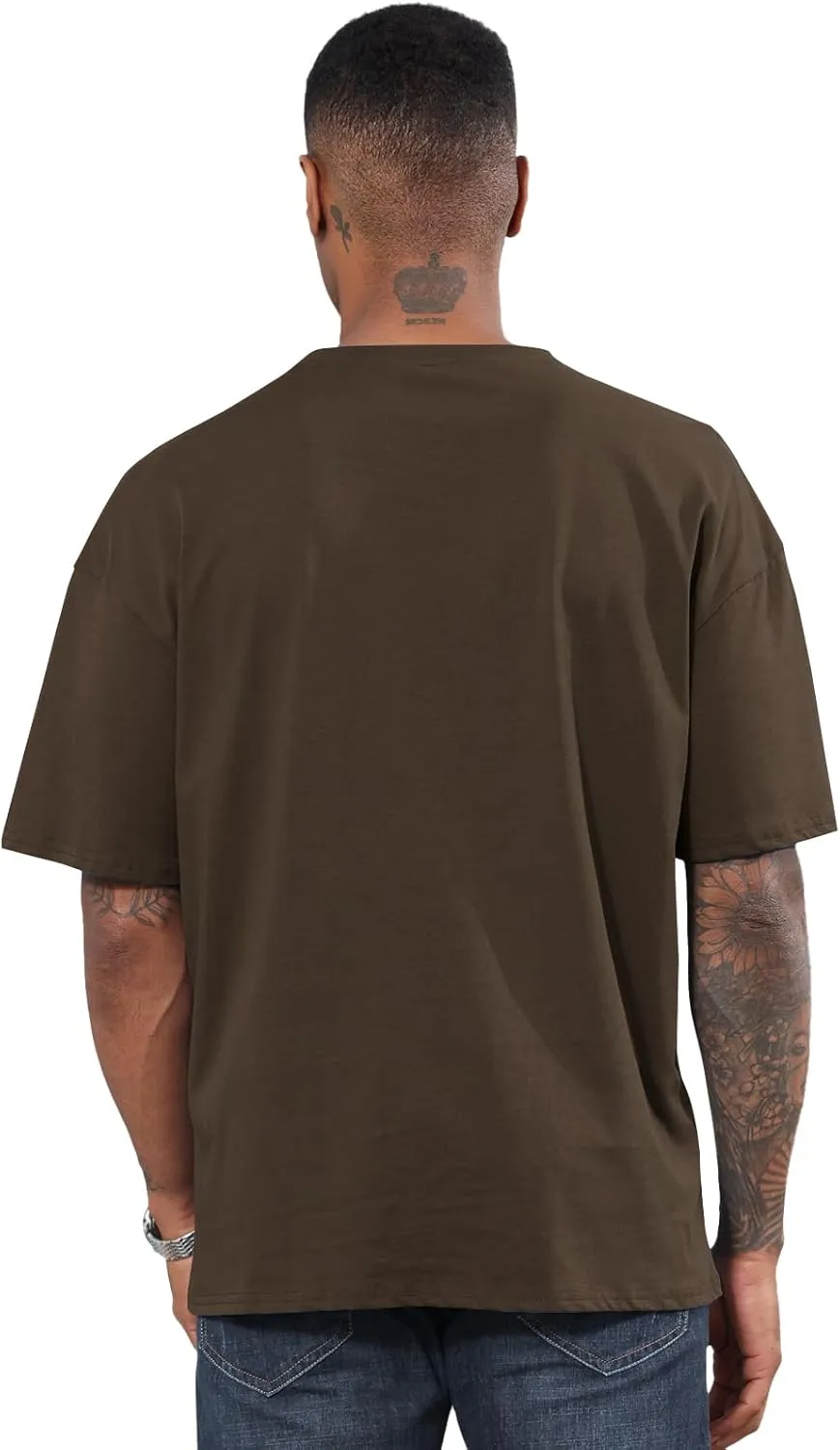 Men's Fashion Oversized Tshirts Workout Short Sleeve T-Shirt Dry Fit Lightweight Crewneck Tee Tops