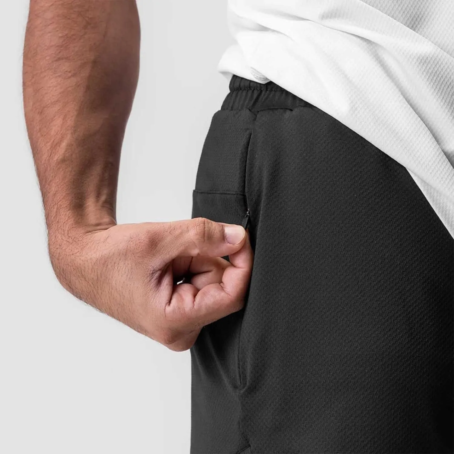Mens Gym Running Shorts 5 inch Inseam Workout Shorts Quick-Dry Active Shorts Drawstring Waist Shorts with Towel Loop