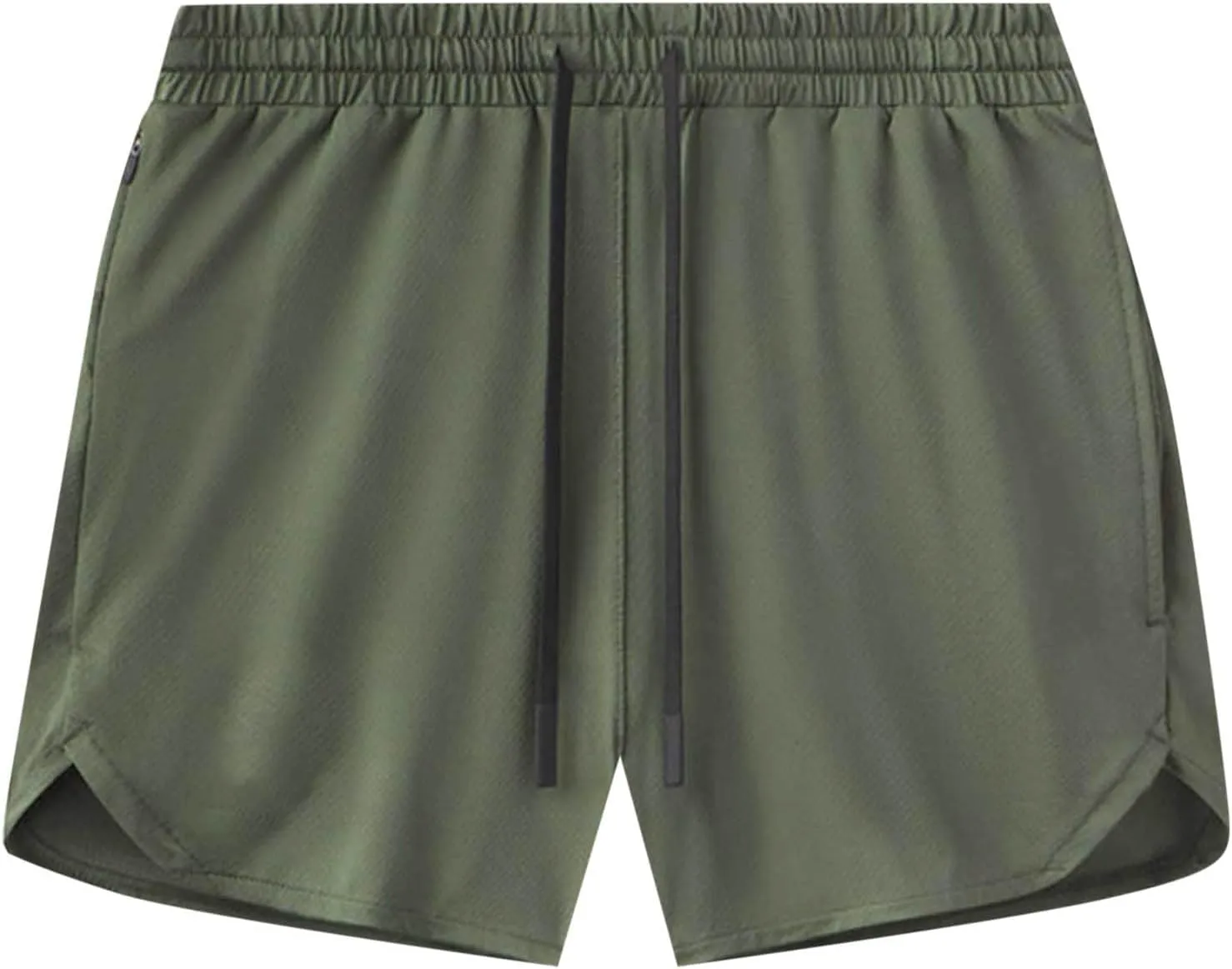 Mens Gym Running Shorts 5 inch Inseam Workout Shorts Quick-Dry Active Shorts Drawstring Waist Shorts with Towel Loop