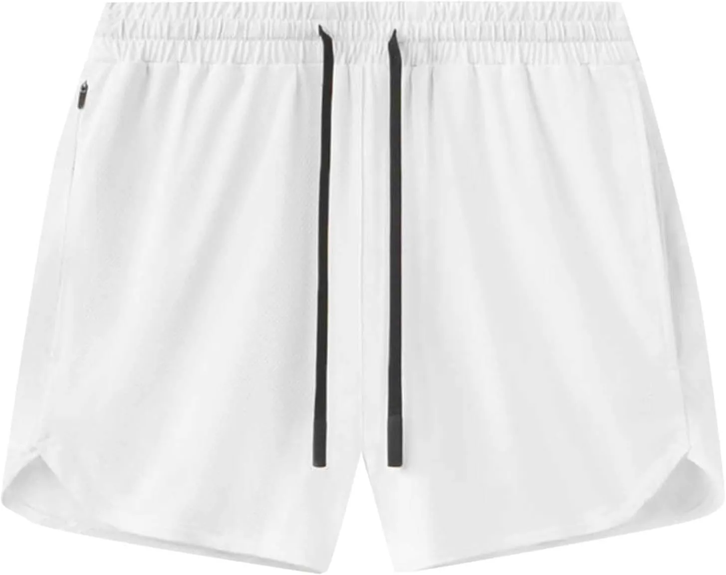 Mens Gym Running Shorts 5 inch Inseam Workout Shorts Quick-Dry Active Shorts Drawstring Waist Shorts with Towel Loop