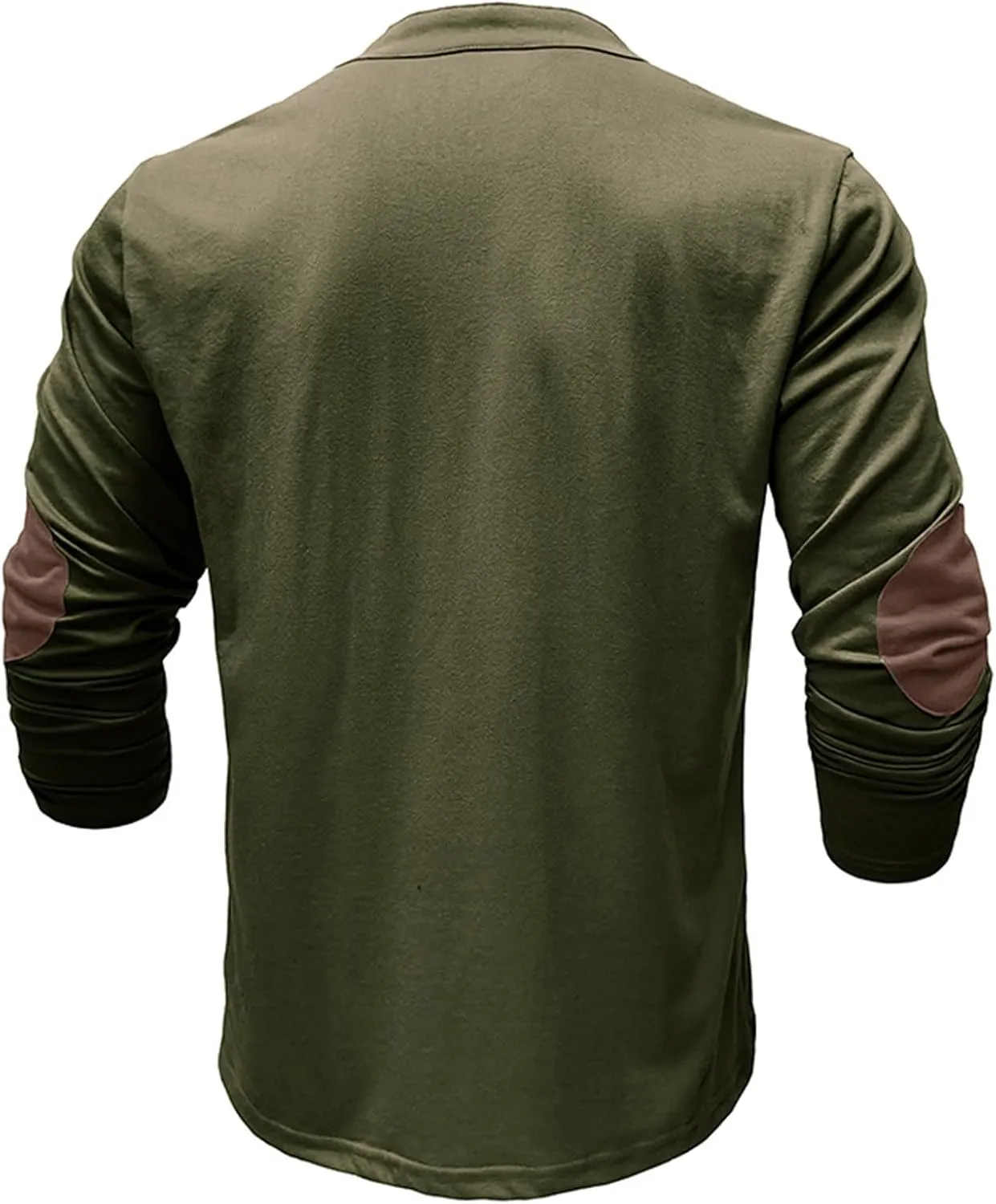 Men's Lace Up Tee Shirt Casual Long Sleeve Button Solid Color T-Shirt Medieval Renaissance Viking Shirts for Men
