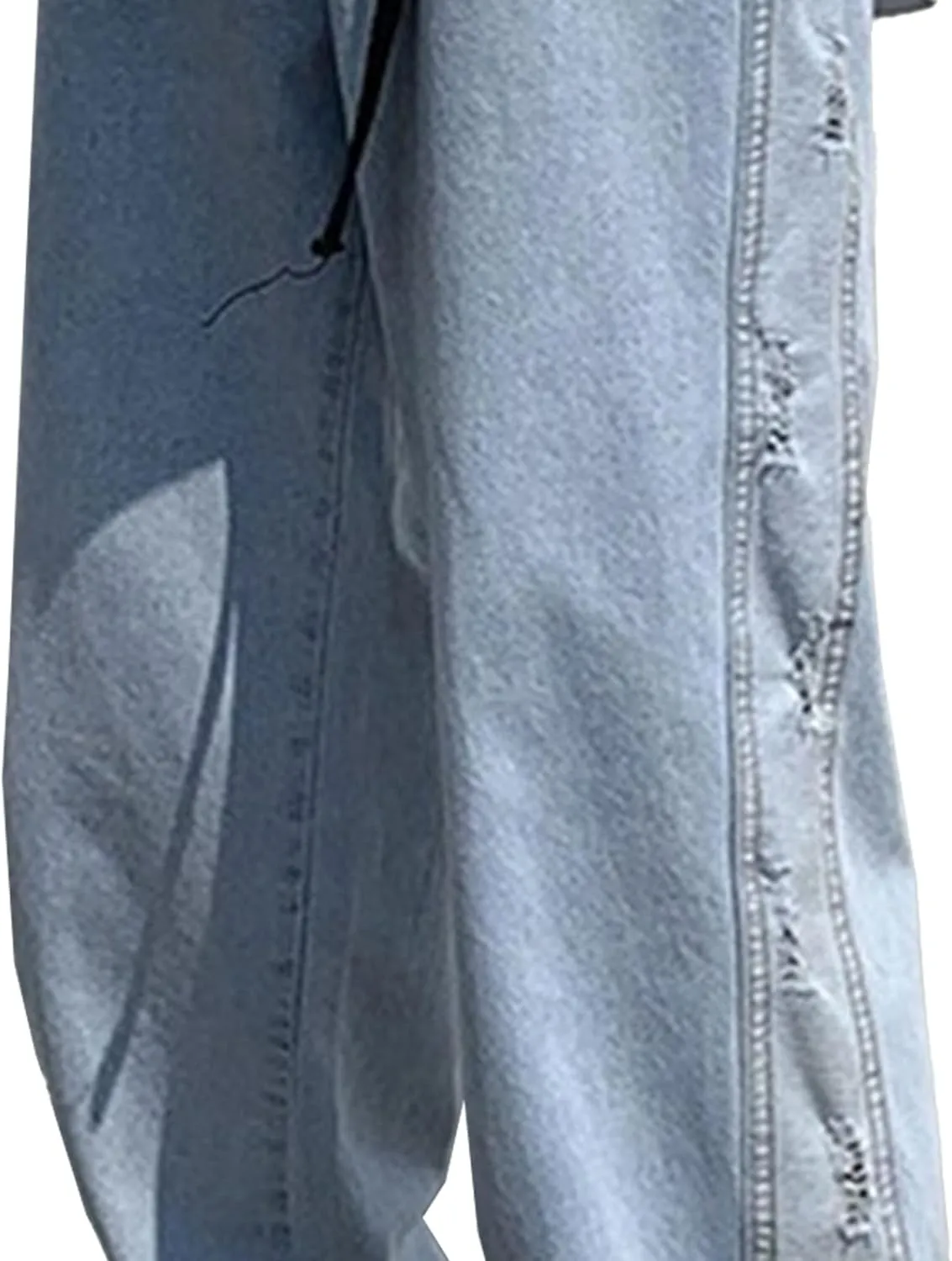 Men's Loose Jeans Men's Straight Casual Jeans Fashion Hip-Hop Stretch Vintage Work Pants
