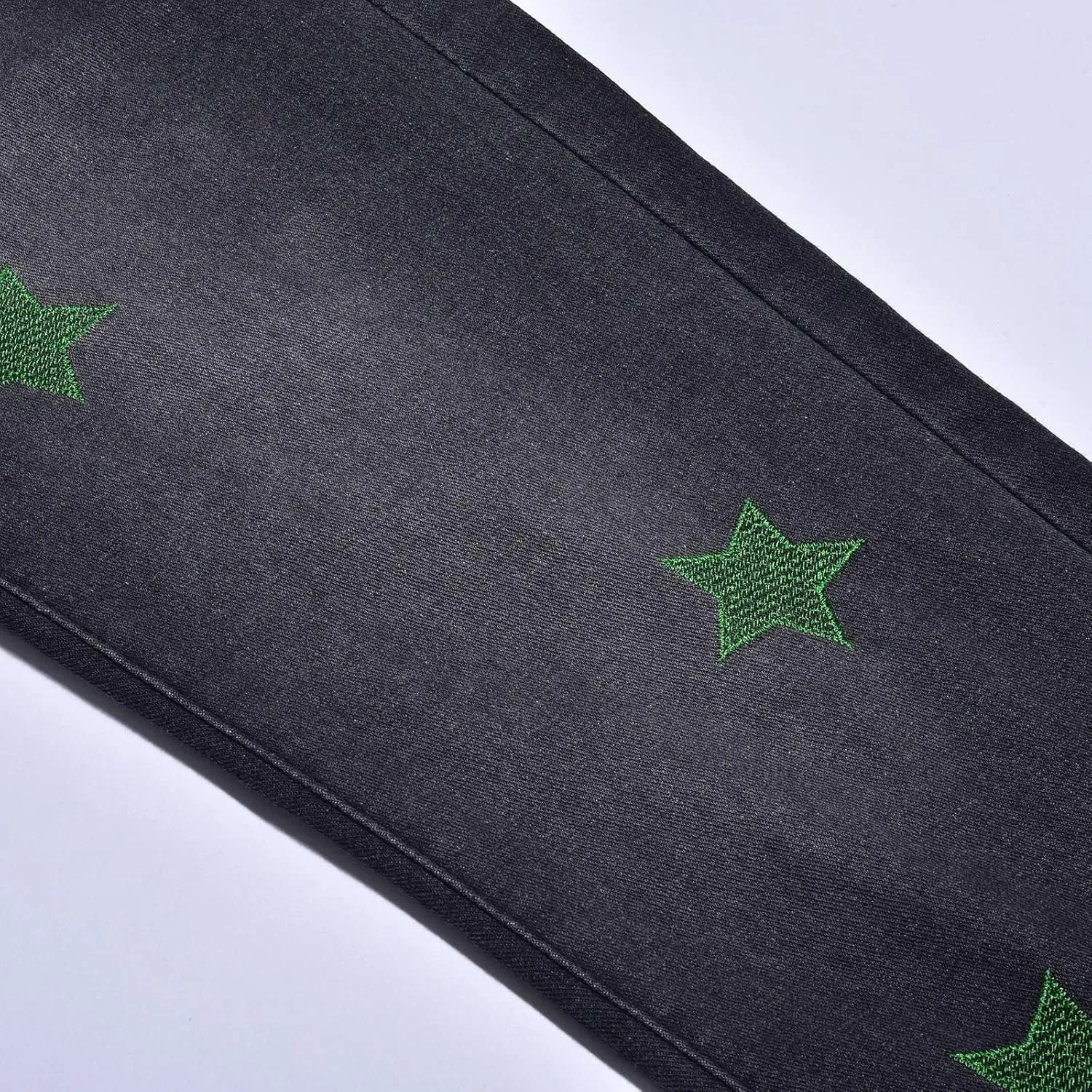 Men's Regular Fit Baggy Hip Hop Star Pants Denim Loose Goth Fashion Streetwear Jeans for Man Mend Jeans Straight Fit