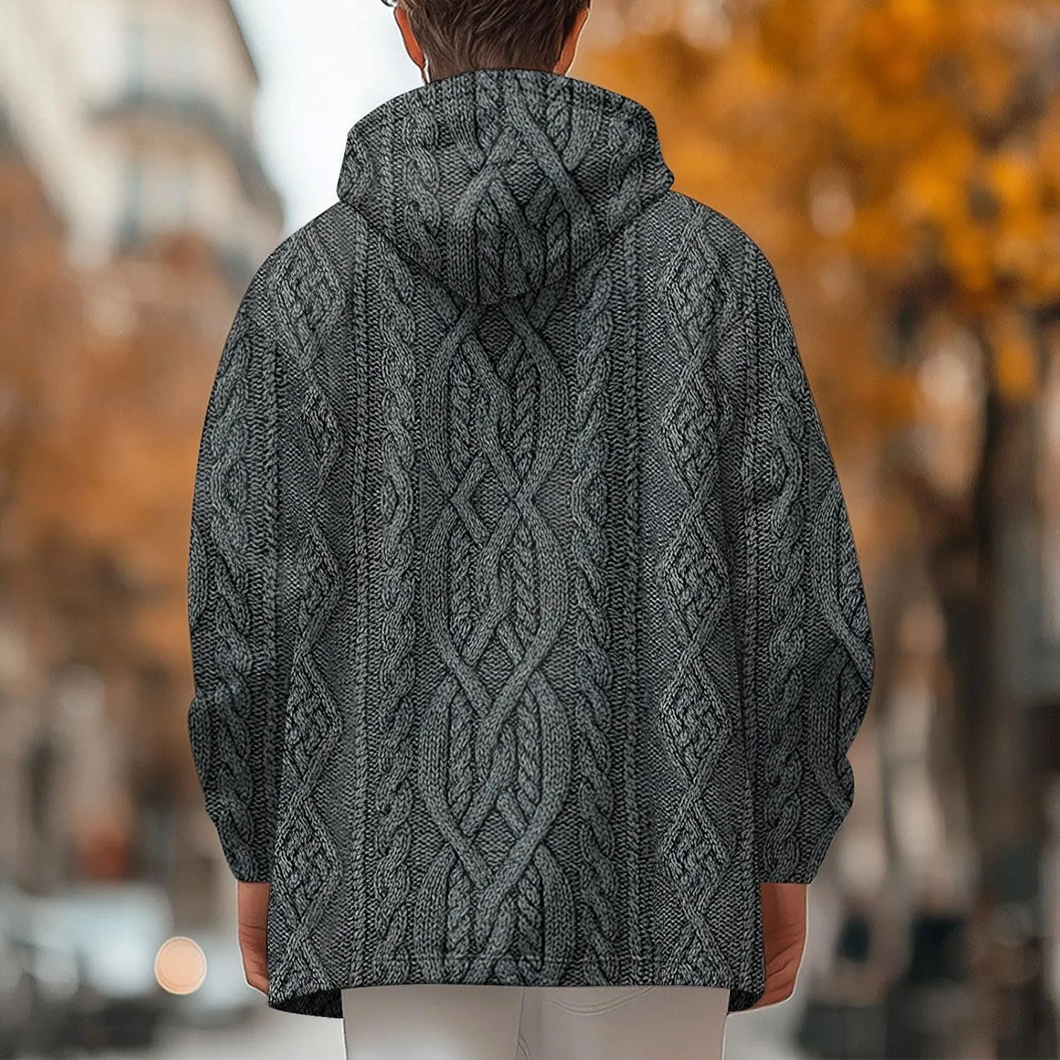 Mens Sherpa Lined Hoodie Full-Zip Winter Warm Hooded Heavyweight Thermal Fleece Sweatshirt