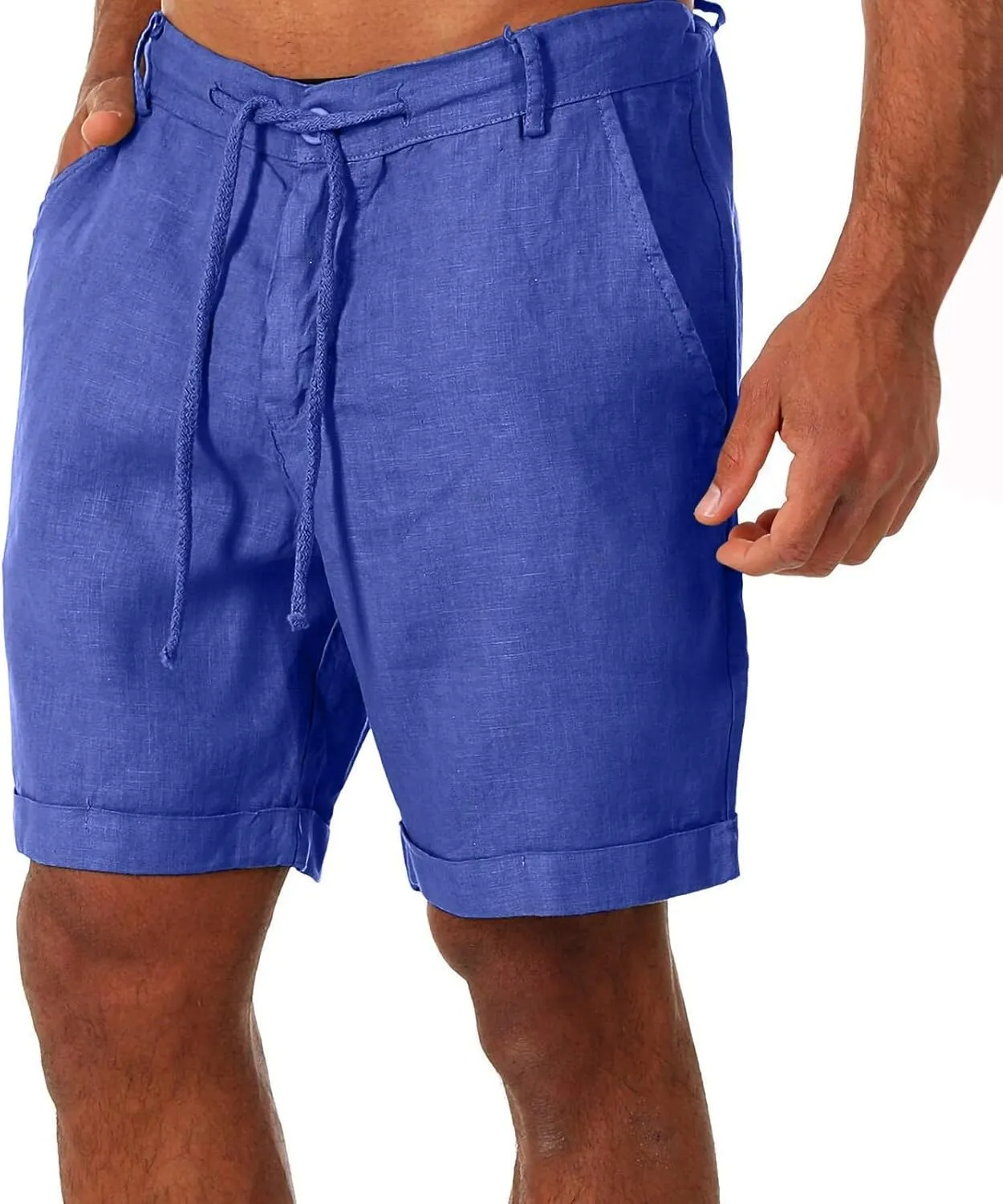 Men's Summer Beach Shorts Lightweight Breathable Hiking Short Pants Plus Size Trunks Quick Dry Elastic Waist Outfits