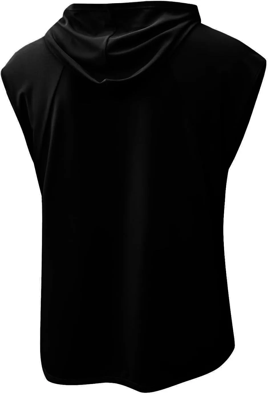 Men's Workout Sleeveless Hoodies Lightweight Quick Dry Tank Tops Solid Color Pullover Shirts Loose Fit Athletic Tops
