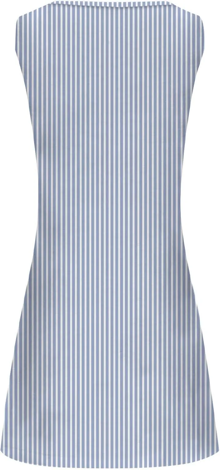Midi Tank Dresses with Pockets Sun Dresses for Women 2025 Vacation Beach Casual Summer Sundresses Sleeveless Tank