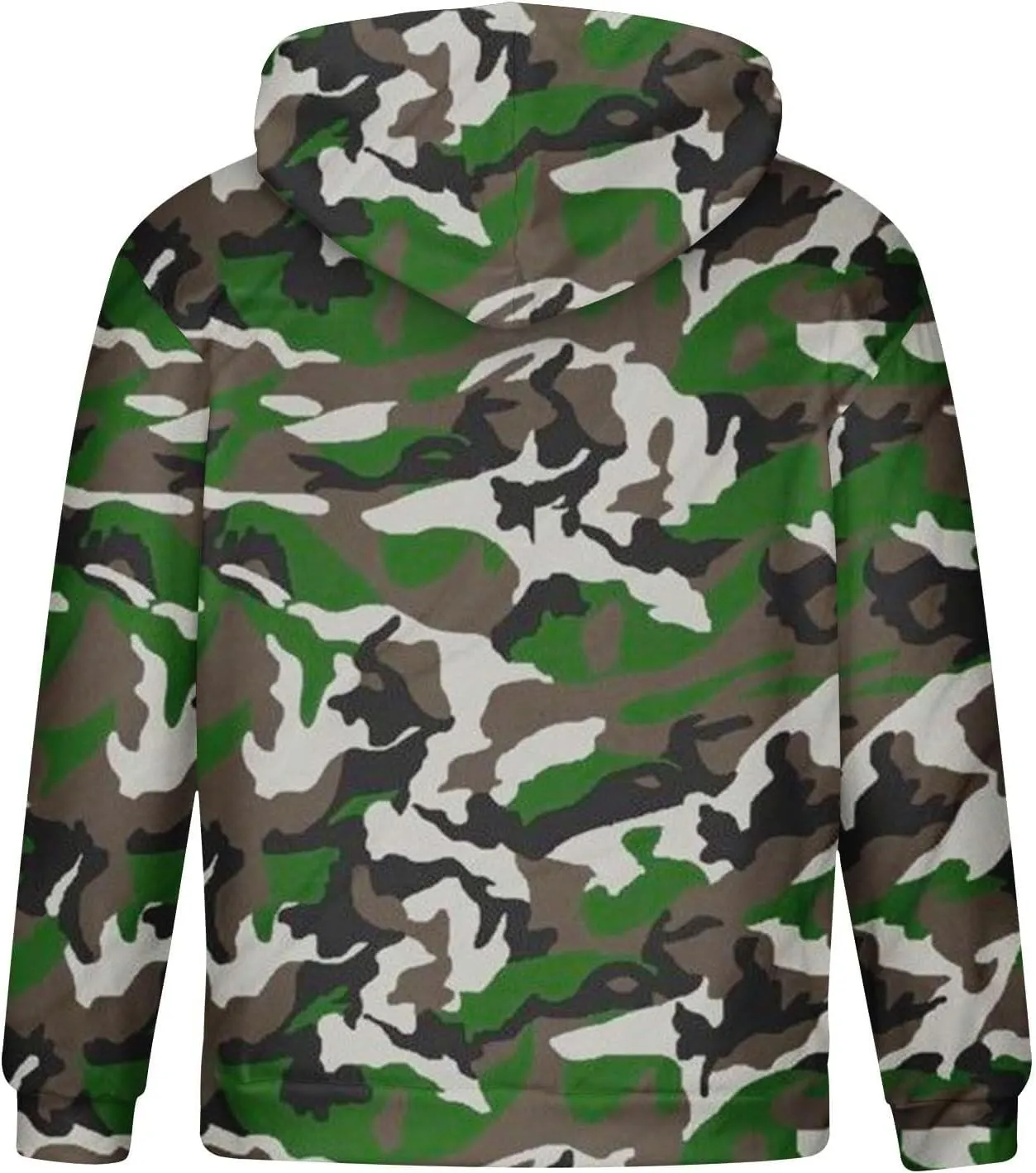 Muscularfit Camo Sweatshirt Hoodie for Men 2023 Fall Fashion Drawstring Casual Loose Long Sleeve Pullover Camouflage Shirts