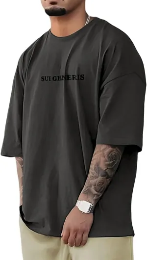 Opomelo Men's Fashion Athletic T-Shirt Oversized Workout Short Sleeve Shirt Casual Crew Neck Cotton Tee