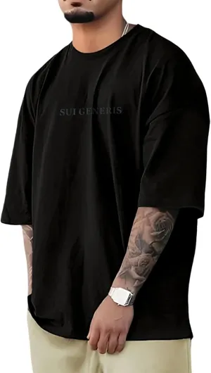 Opomelo Men's Fashion Athletic T-Shirt Oversized Workout Short Sleeve Shirt Casual Crew Neck Cotton Tee