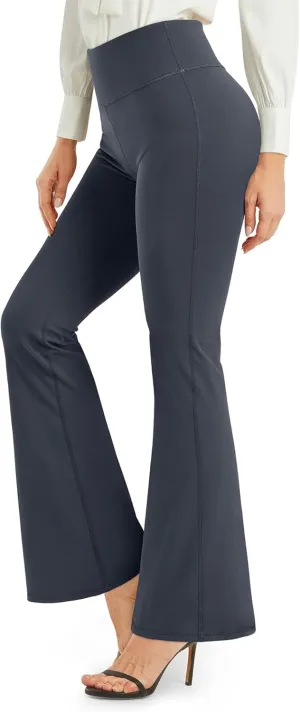Promover Bootcut Yoga Pants for Women High Waist Dress Pants Flare Leggings 29" 31" 33" Workout Pant for Casual Work