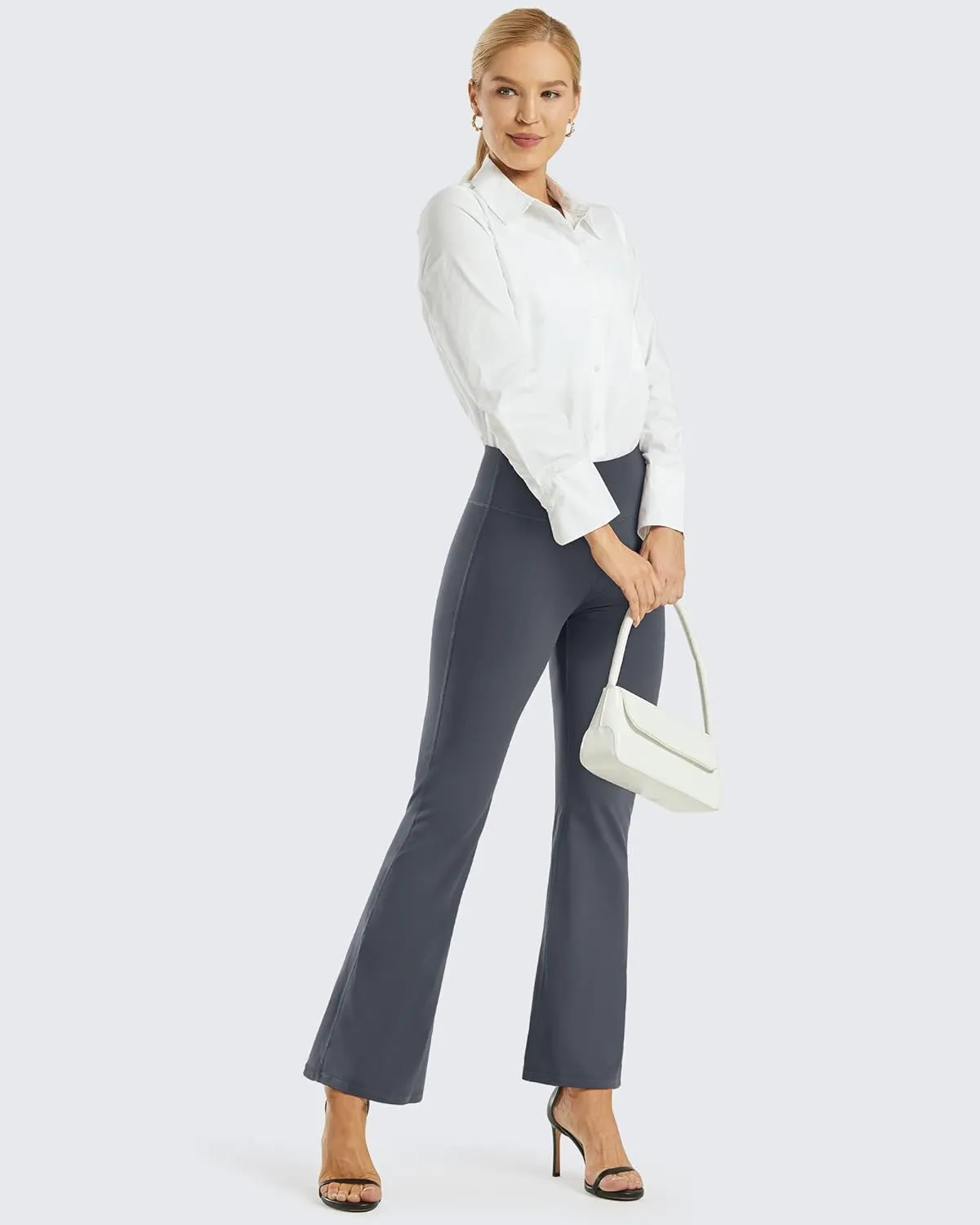 Promover Bootcut Yoga Pants for Women High Waist Dress Pants Flare Leggings 29" 31" 33" Workout Pant for Casual Work