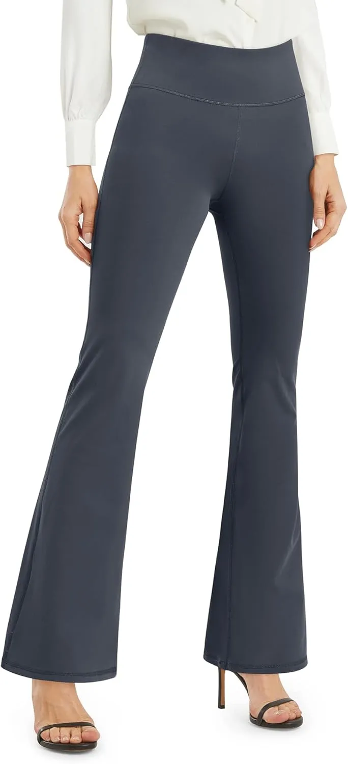 Promover Bootcut Yoga Pants for Women High Waist Dress Pants Flare Leggings 29" 31" 33" Workout Pant for Casual Work